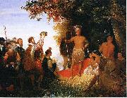 John Gadsby Chapman The Coronation of Powhatan Spain oil painting artist